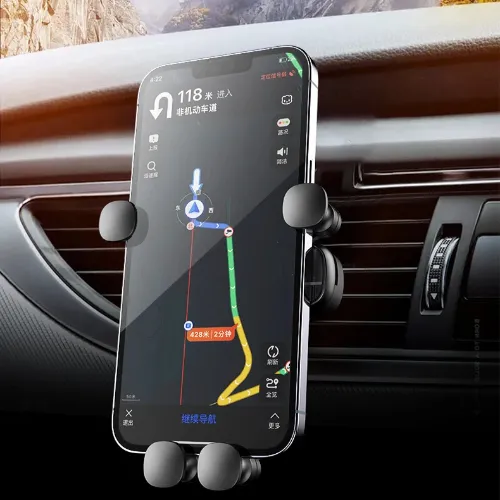 Support téléphone voiture grille d'aération à serrage automatique