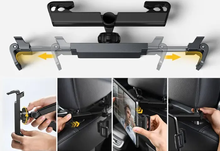 Support voiture appui-tête pour tablette