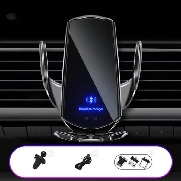Support téléphone voiture induction à serrage automatique