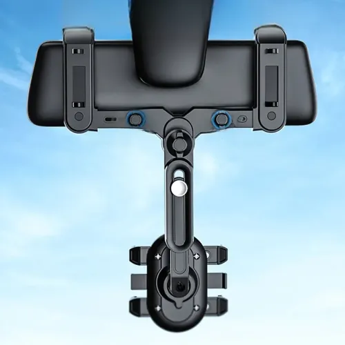 Support téléphone voiture rétroviseur télescopique réglable
