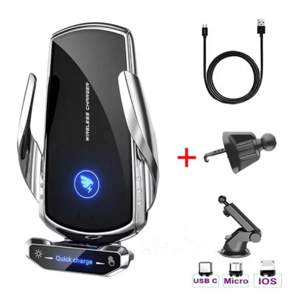 Support téléphone voiture induction magnétique 15W