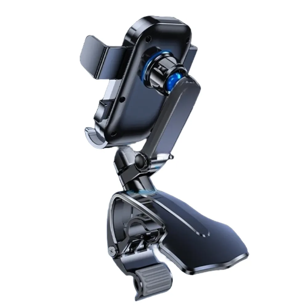 Support telephone voiture pince antiderapante rotation 360 degres