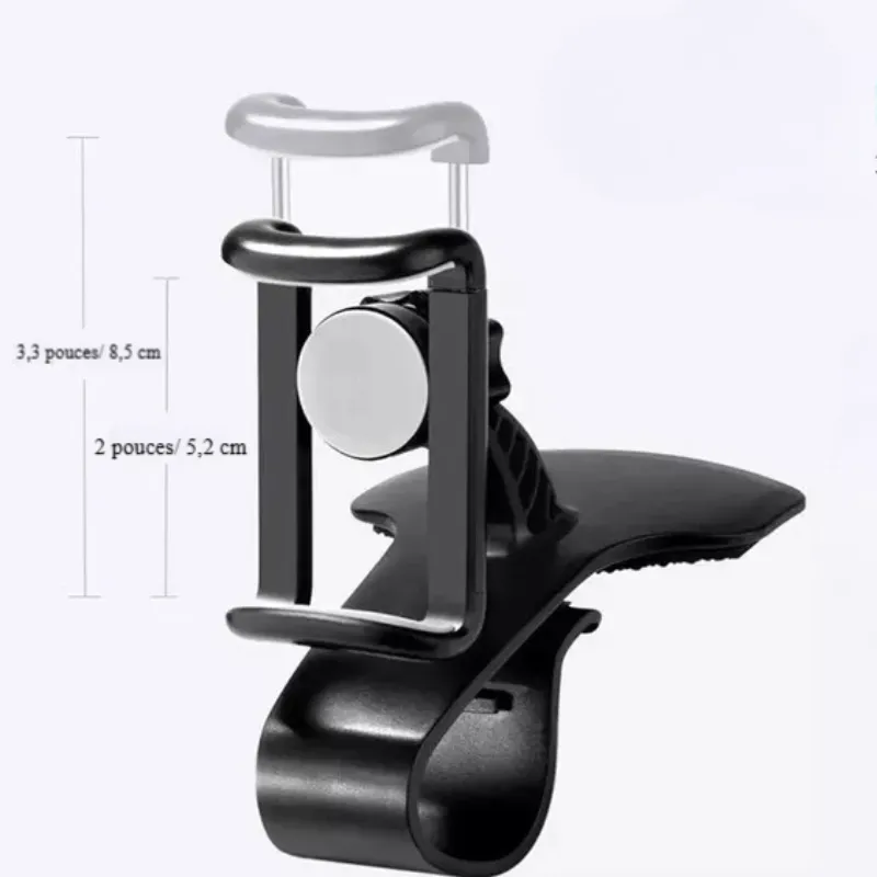 Support téléphone voiture pince rotatif universel