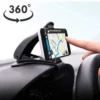 Support téléphone voiture pince rotation 360 degrés