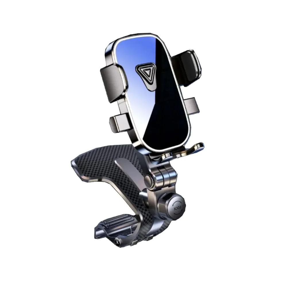 Support téléphone voiture pince serrage par gravité